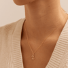 Initial Z Pendant with 0.05ct of Laboratory-Grown Diamonds in 9kt Yellow Gold Pendants Bevilles 