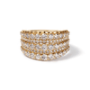 Multirow Dress Ring with 1.98tw of Laboratory-Grown Diamonds in 9kt Yellow Gold Rings Bevilles 