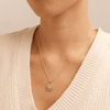 45cm Round Pendant Necklace with 0.50tw of Laboratory-Grown Diamonds in Sterling Silver and Platinum Pendants Bevilles 