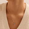 Enamel Evil Eye Pendant in 9kt Yellow Gold Pendants Bevilles 
