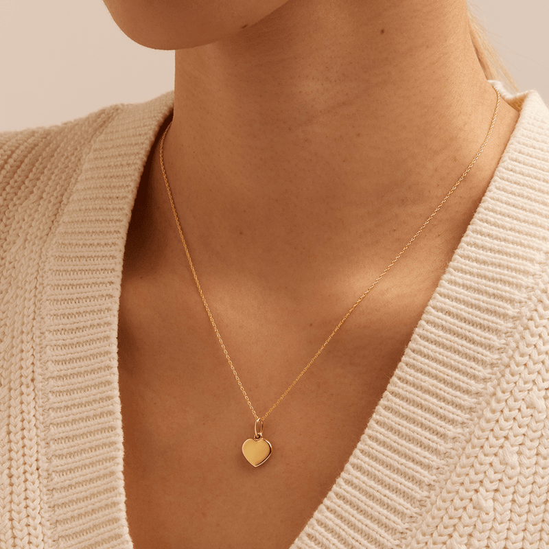 Heart Pendant in 9kt Yellow Gold Pendants Bevilles 