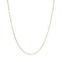 45cm Diamond Cut Figaro Chain in 9kt Yellow Gold Necklaces Bevilles 