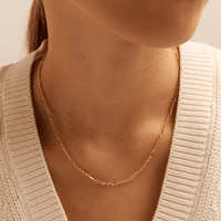 45cm Diamond Cut Figaro Chain in 9kt Yellow Gold Necklaces Bevilles 
