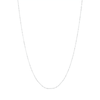 50cm Station Ball Paperclip Chain Necklace in Sterling Silver Necklaces Bevilles 