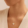 Cubic Zirconia Sunburst Heart Pendant in Sterling Silver Pendants Bevilles 