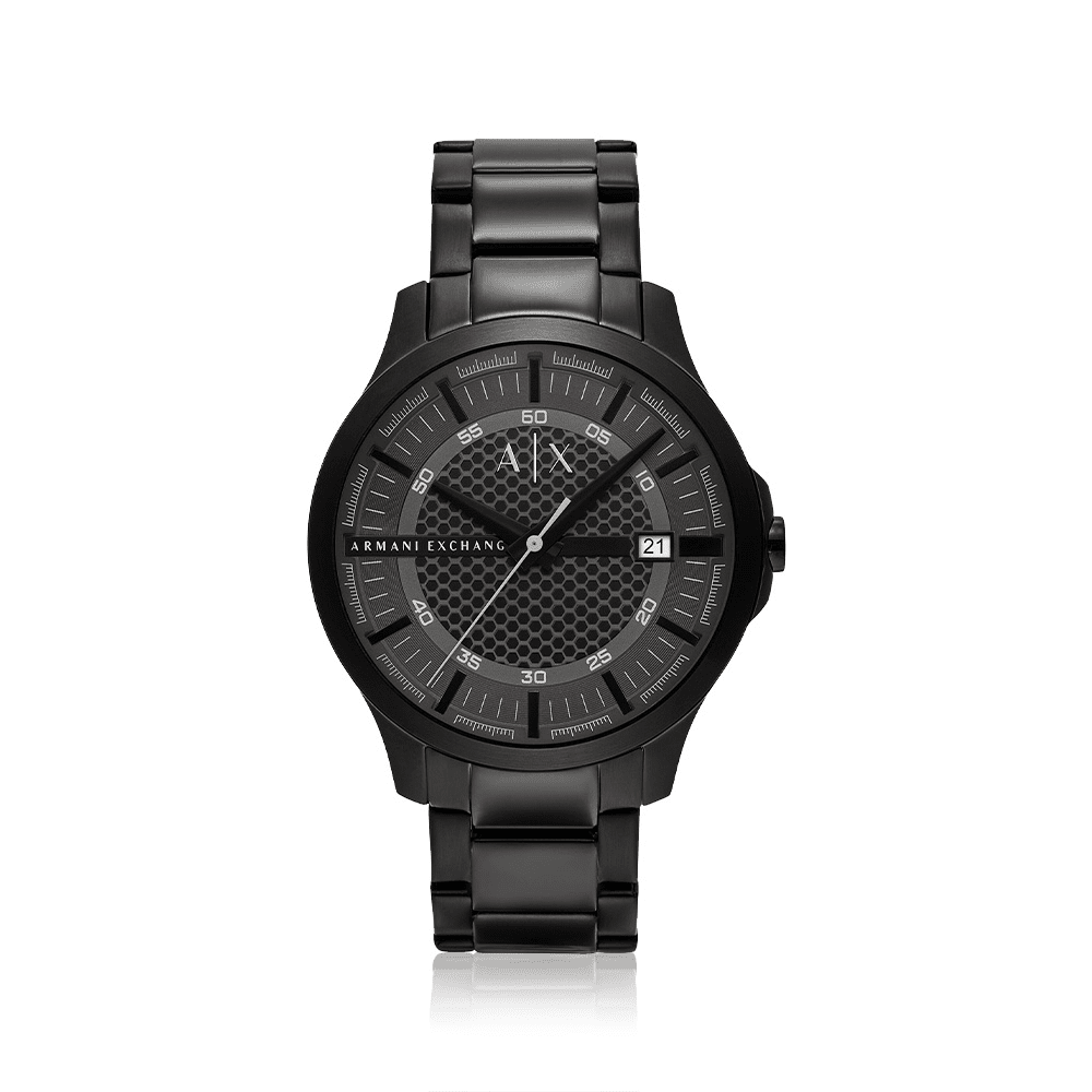 Armani Exchange Men's Black Hampton Quartz Watch AX2464 Watches Bevilles 