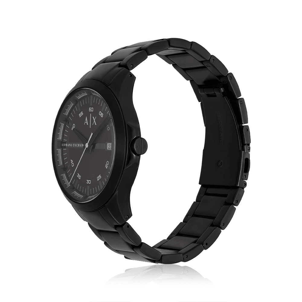 Armani Exchange Men's Black Hampton Quartz Watch AX2464 Watches Bevilles 