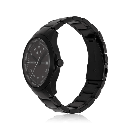 Armani Exchange Men's Black Hampton Quartz Watch AX2464 Watches Bevilles 