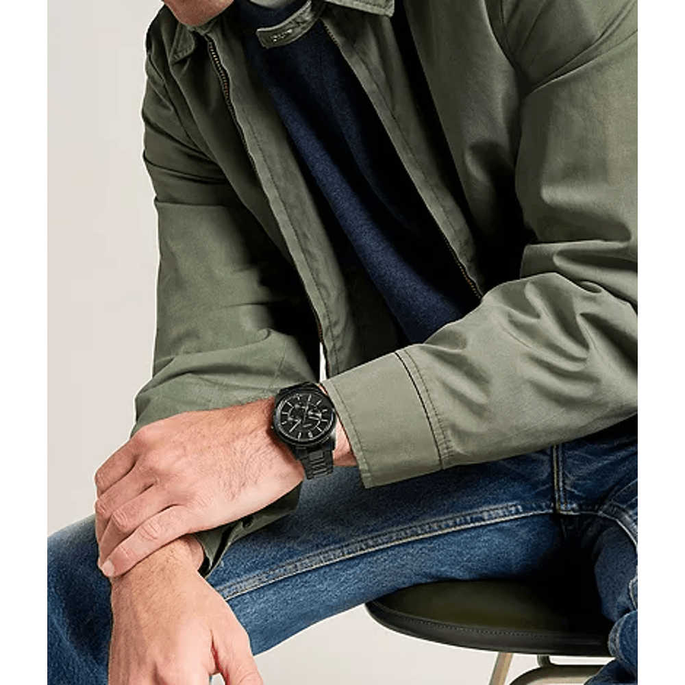 Fossil Men's Pearson Black Quartz Multifunction Watch FS6135 Watches Bevilles 