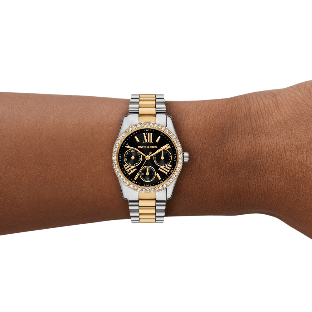 Michael Kors Ladies 2-Tone Lexington Quartz Watch MK4925 Watches Bevilles 