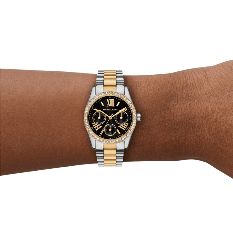 Michael Kors Ladies 2-Tone Lexington Quartz Watch MK4925 Watches Bevilles 