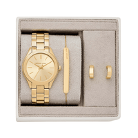 Michael Kors Ladies Runway Quartz Watch Gift Set MK7561SET Watches Bevilles 