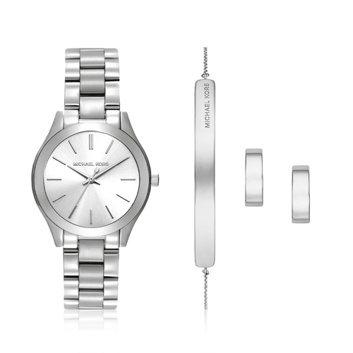 Michael Kors Ladies Runway Quartz Watch Gift Set MK7563SET Watches Bevilles 