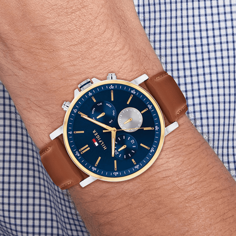 Tommy Hilfiger Men's Tyson Quartz Multifunction Watch 1710703 Watches Bevilles 