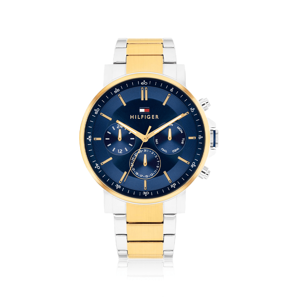 Tommy Hilfiger Men's Tyson 2-Tone Quartz Multifunction Watch 1710710 Watches Bevilles 