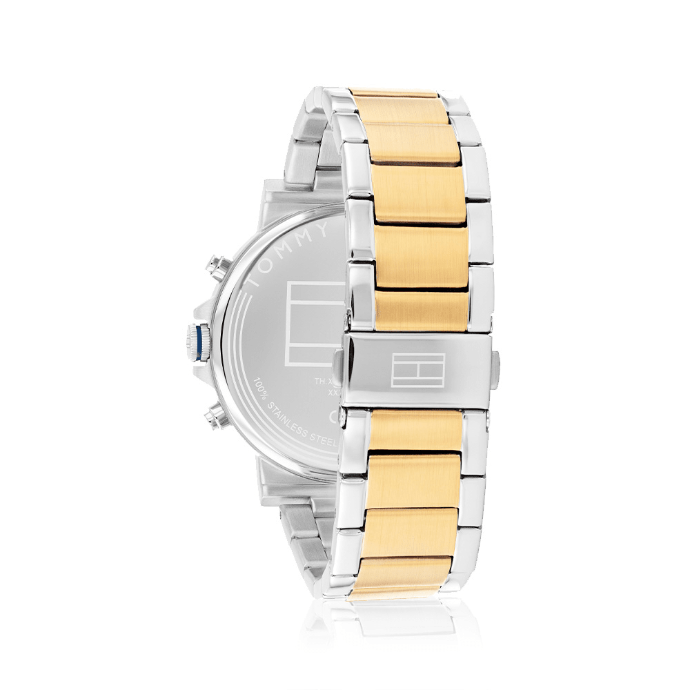 Tommy Hilfiger Men's Tyson 2-Tone Quartz Multifunction Watch 1710710 Watches Bevilles 