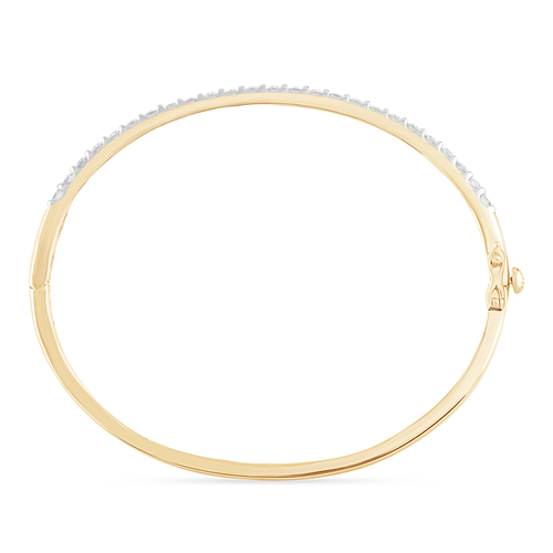 58mm Bangle with 2.00tw of Laboratory-Grown Diamonds in 9kt Yellow Gold Bangles Bevilles 