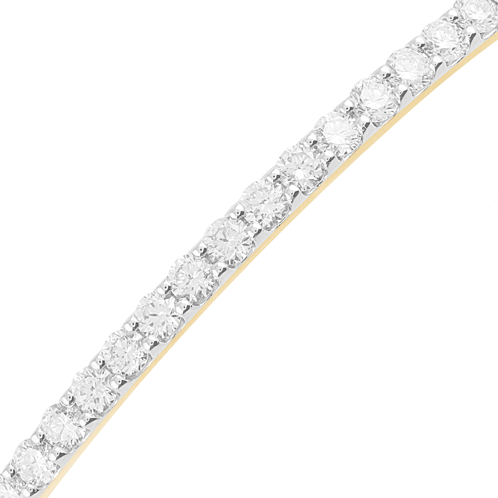 58mm Bangle with 2.00tw of Laboratory-Grown Diamonds in 9kt Yellow Gold Bangles Bevilles 