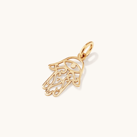 Hamsa Pendant in 9kt Yellow Gold Pendants Bevilles 