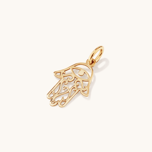 Hamsa Pendant in 9kt Yellow Gold Pendants Bevilles 
