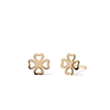 Cut-Out Clover Stud Earrings in 9kt Yellow Gold Earrings Bevilles 