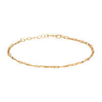 19cm Fancy Double Strand Bracelet in 9kt Yellow Gold Bracelets Bevilles 