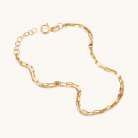19cm Fancy Double Strand Bracelet in 9kt Yellow Gold Bracelets Bevilles 