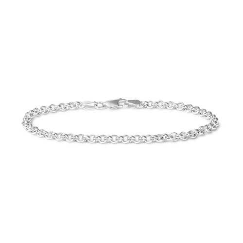 19cm Round Belcher Bracelet in Sterling Silver Bracelets Bevilles 