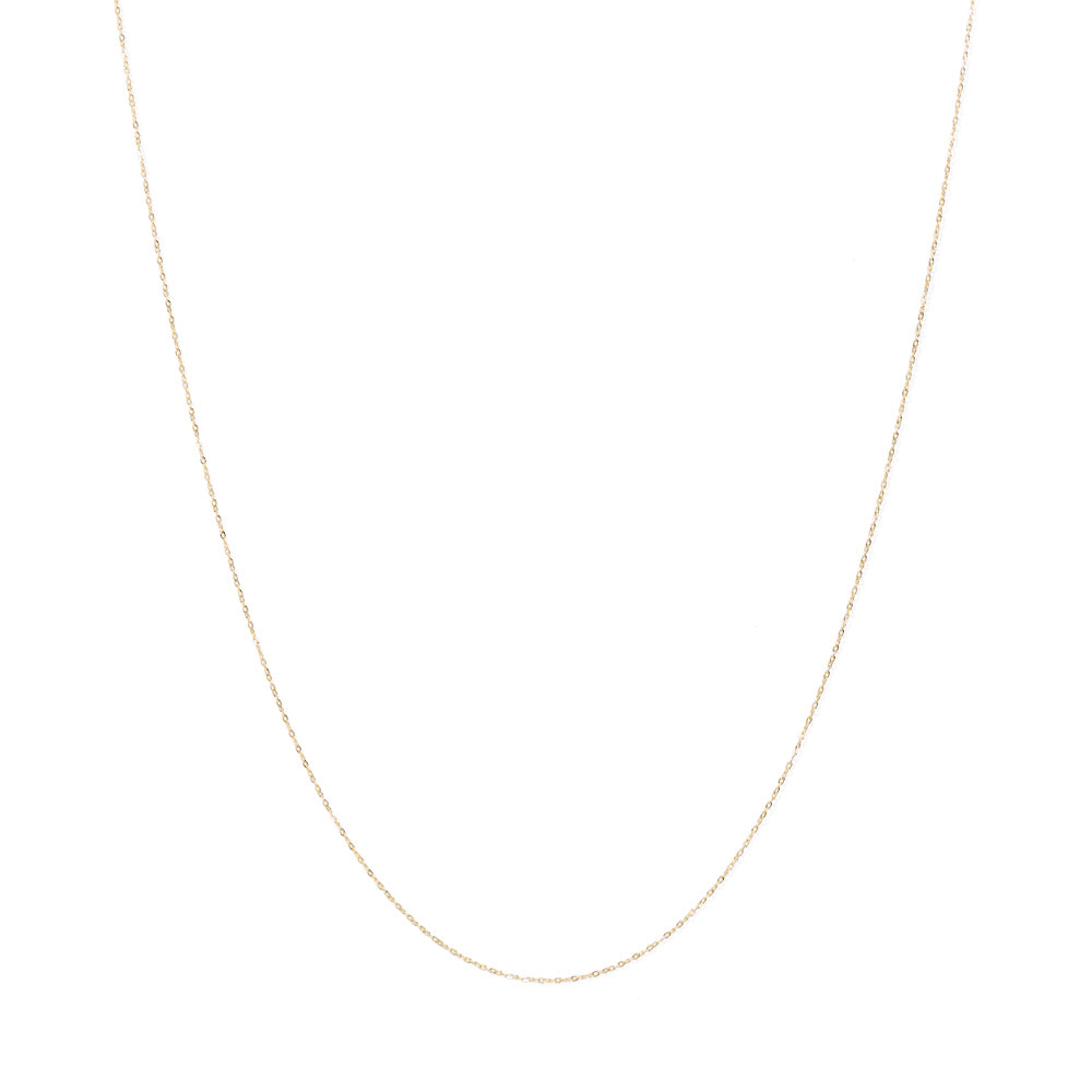 45cm Cable Chain in 9kt Yellow Gold Necklaces Bevilles 