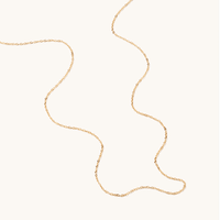 45cm Diamond Cut Cable Chain in 9kt Gold Necklaces Bevilles 