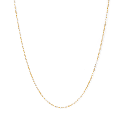 45cm Paperclip Chain in 9kt Yellow Gold Necklaces Bevilles 