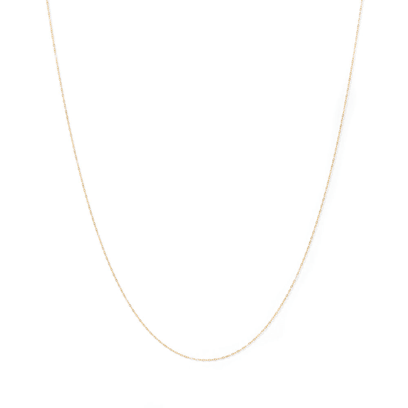 45cm Paperclip Chain in 9kt Yellow Gold Necklaces Bevilles 