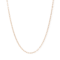 45cm Fine Paperclip Chain in 9kt Yellow Gold Necklaces Bevilles 