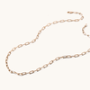45cm Fine Paperclip Chain in 9kt Yellow Gold Necklaces Bevilles 