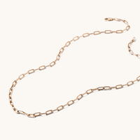 45cm Fine Paperclip Chain in 9kt Yellow Gold Necklaces Bevilles 