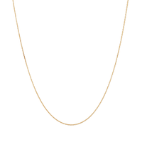45cm Diamond Cut Oval Cable Chain in 9kt Gold Necklaces Bevilles 