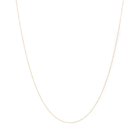45cm Oval Cable Chain in 9kt Gold Necklaces Bevilles 