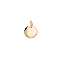 Disc Pendant in 9kt Yellow Gold Pendants Bevilles 