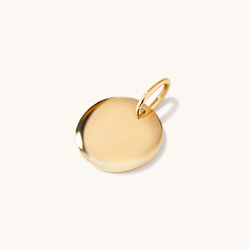 Disc Pendant in 9kt Yellow Gold Pendants Bevilles 
