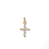 Cubic Zirconia Cross Pendant in 9kt Yellow Gold Pendants Bevilles 