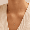 Cubic Zirconia Cross Pendant in 9kt Yellow Gold Pendants Bevilles 
