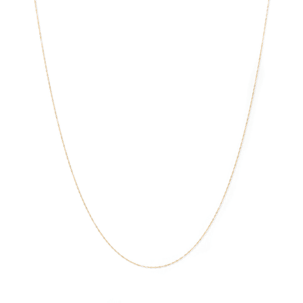 55cm Oval Cable Chain in 9kt Gold Necklaces Bevilles 