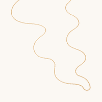 55cm Oval Cable Chain in 9kt Gold Necklaces Bevilles 