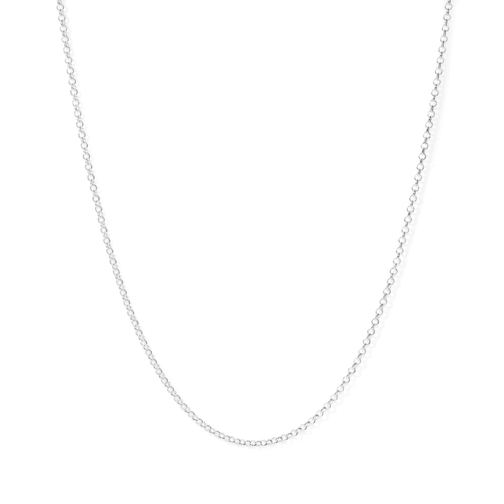45cm Round Belcher Chain in Sterling Silver Necklaces Bevilles 