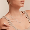 45cm Round Belcher Chain in Sterling Silver Necklaces Bevilles 