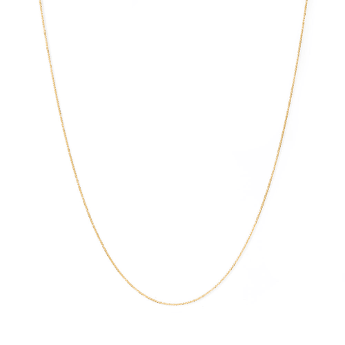 45cm Diamond Cut Singapore Chain in 9kt Yellow Gold Necklaces Bevilles 
