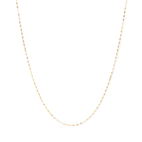 45cm 1.5mm Width Mirror Chain in 9kt Yellow Gold Necklaces Bevilles 