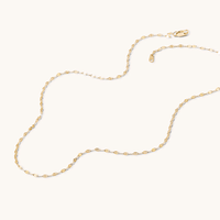 45cm Mirror Chain in 9kt Yellow Gold Necklaces Bevilles 