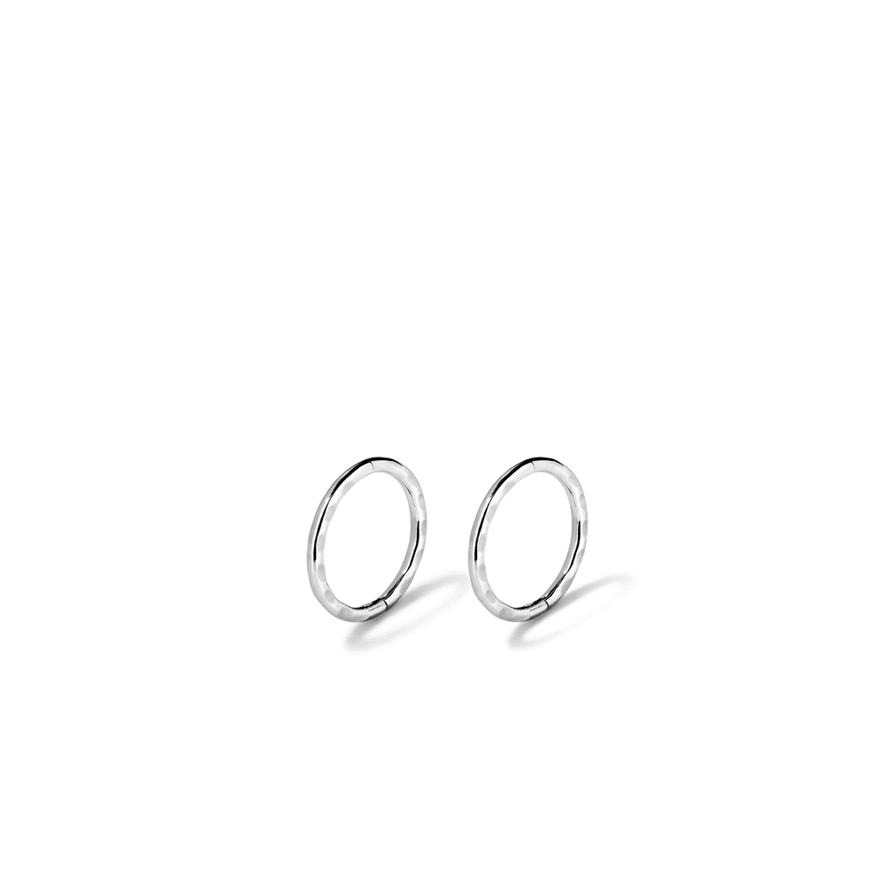 8mm Faceted Sleeper in Sterling Silver Earrings Bevilles 