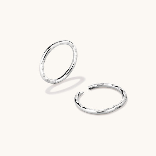 8mm Faceted Sleeper in Sterling Silver Earrings Bevilles 